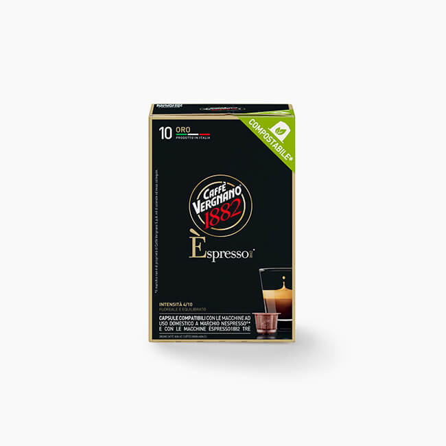 Caffè Vergnano Oro Nespresso Compatible Capsules – 10 Count