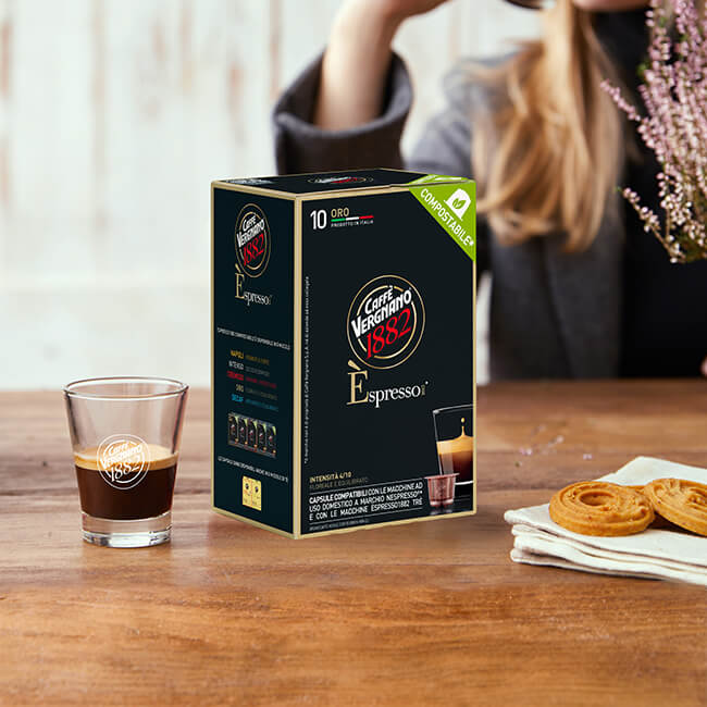 Caffè Vergnano Oro Nespresso Compatible Capsules – 10 Count