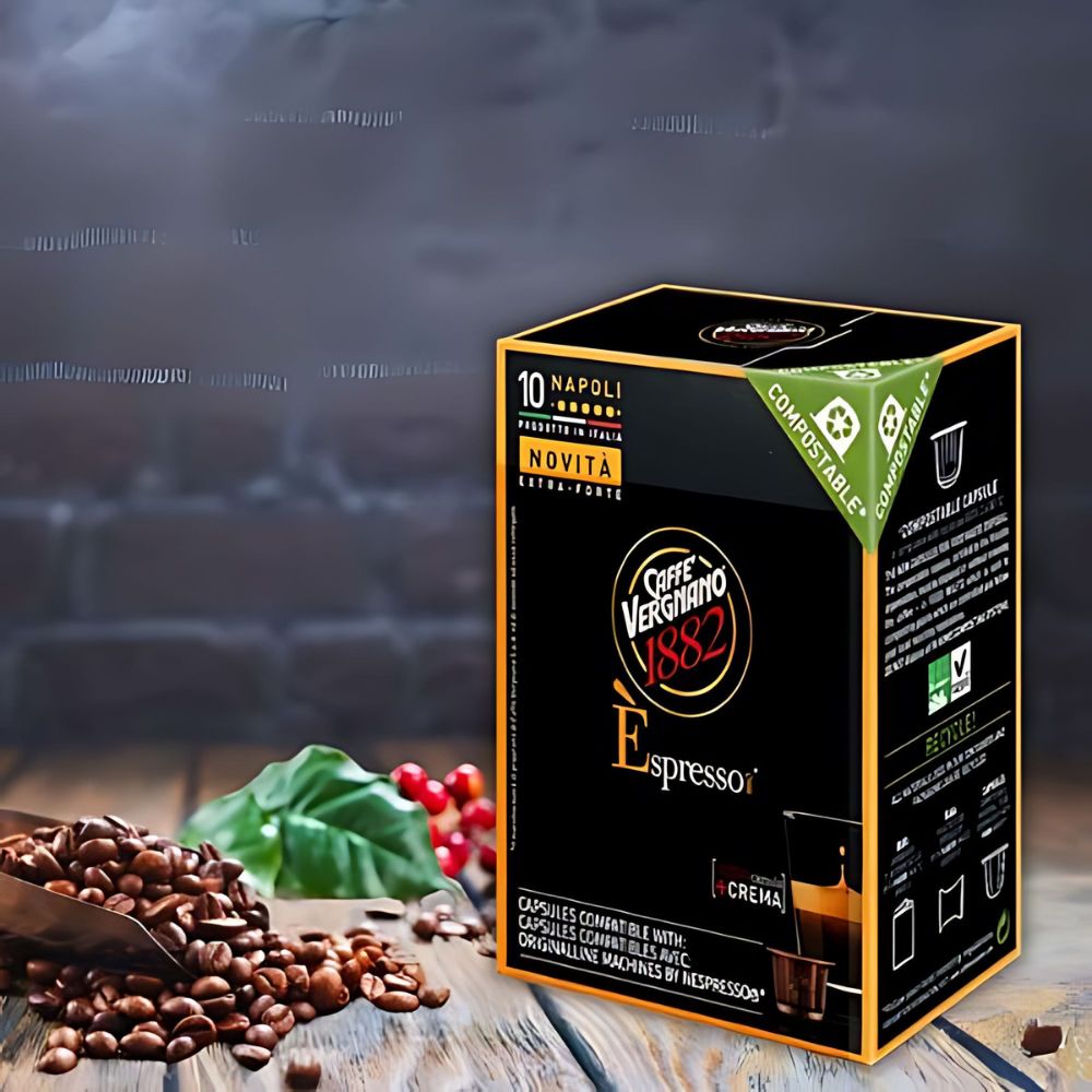 Caffè Vergnano Napoli Nespresso Original Capsules, 10 Count