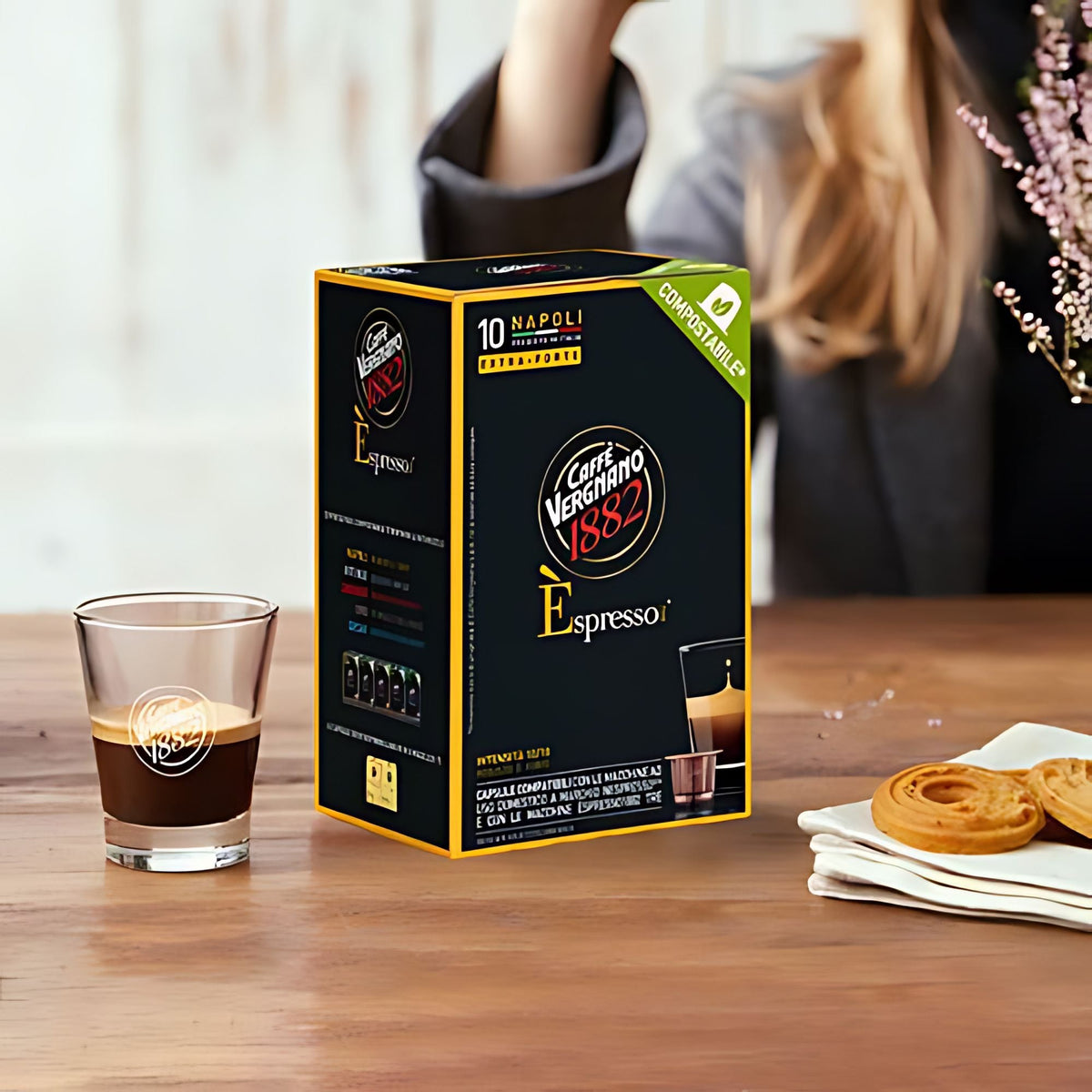 Caffè Vergnano Napoli Nespresso Original Capsules, 10 Count