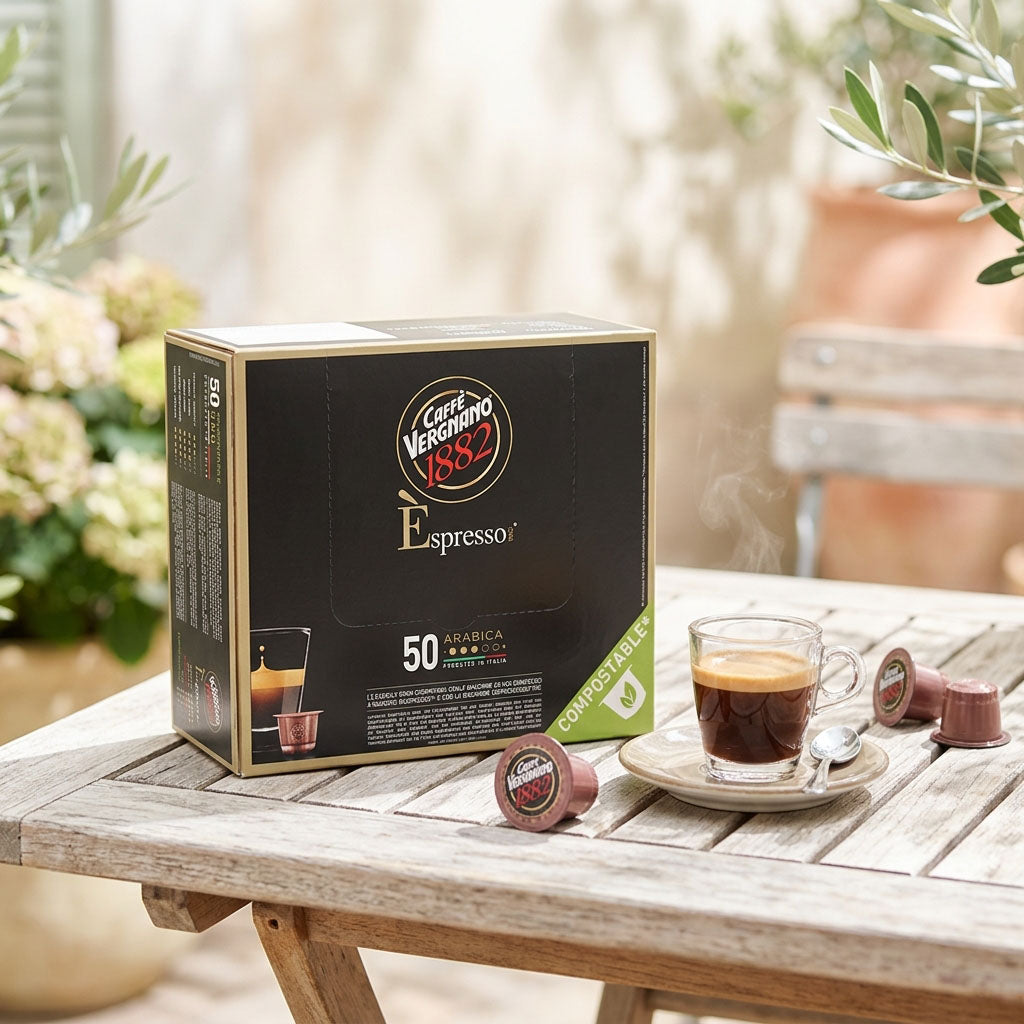 Caffè Vergnano Arabica Nespresso Compatible Capsules – 50 Count