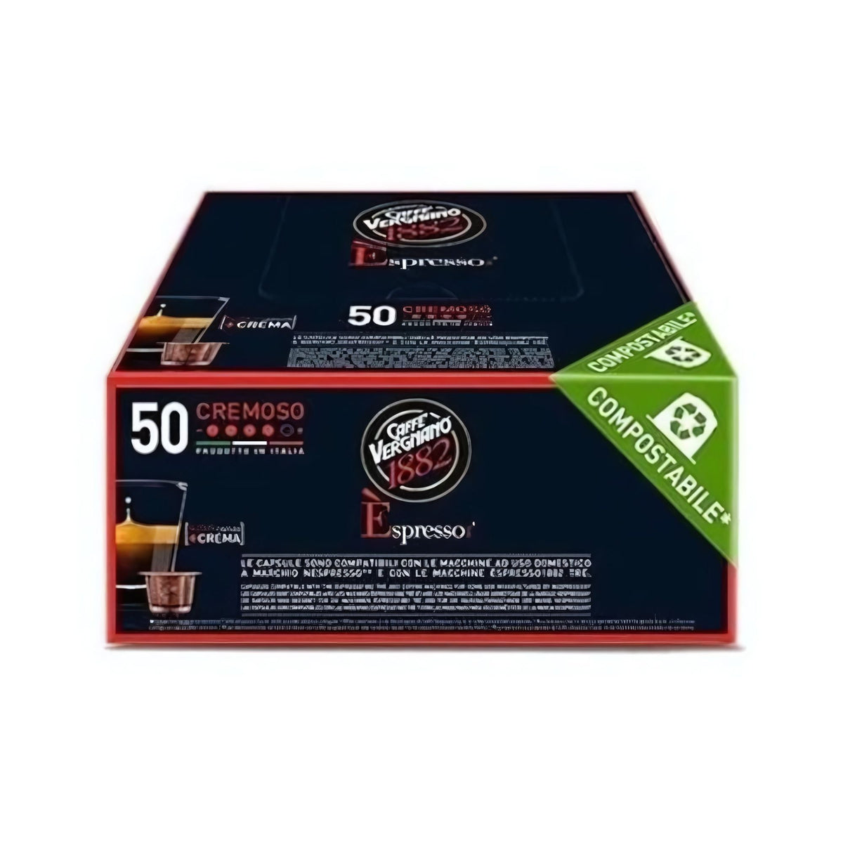 Caffè Vergnano Cremoso Nespresso Original Capsules, 50 Count