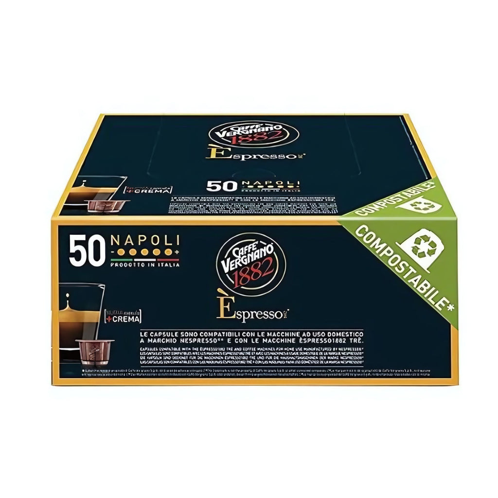 Caffè Vergnano Napoli Nespresso Original Capsules, 50 Count