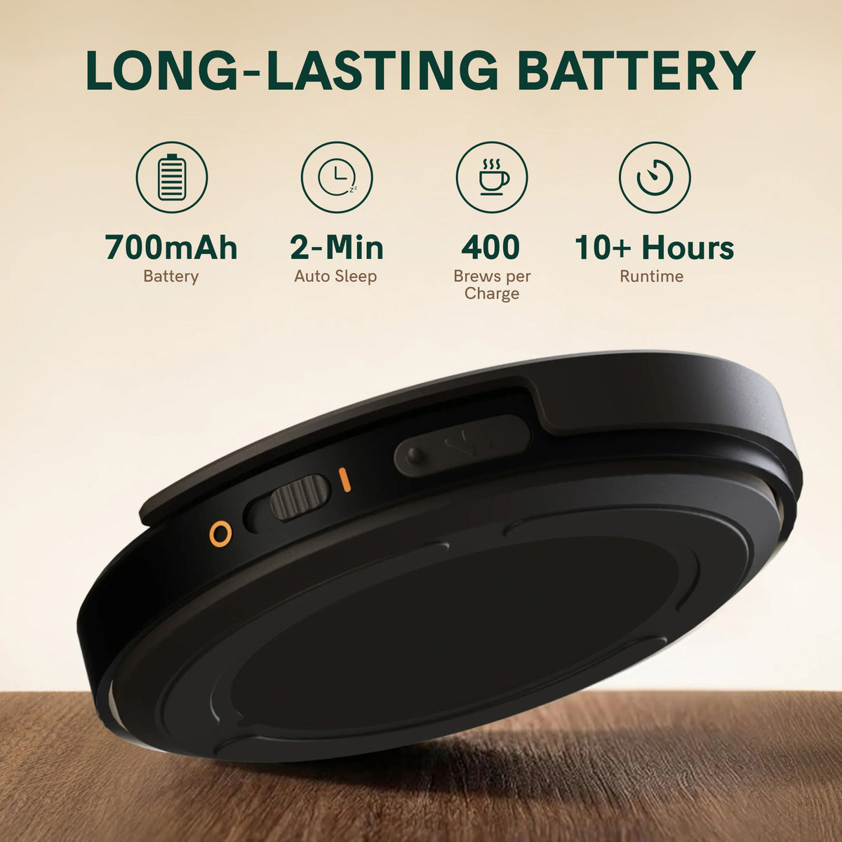 OutIn Claro Rechargeable Coffee Scale – 0.1g Precision