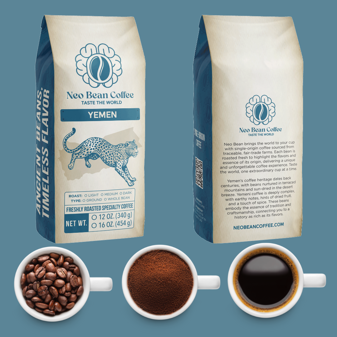 Yemen Single-Origin Coffee – Haraz Highlands, Heirloom Mocha Arabica