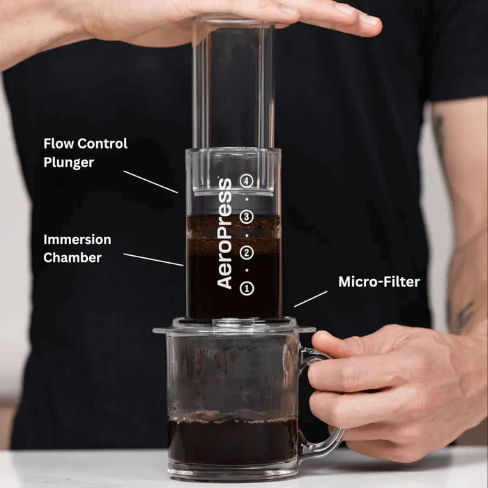 10 oz manual black AeroPress Clear Coffee Maker