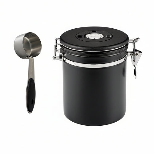 Airtight Coffee Canister – Vacuum‑Seal Storage with One‑Way CO₂ Valve (1.2L / 1.5L) - Shop Coffee Hobby