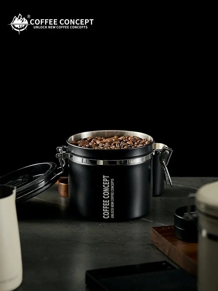 Airtight Coffee Canister – Vacuum‑Seal Storage with One‑Way CO₂ Valve (1.2L / 1.5L) - Shop Coffee Hobby
