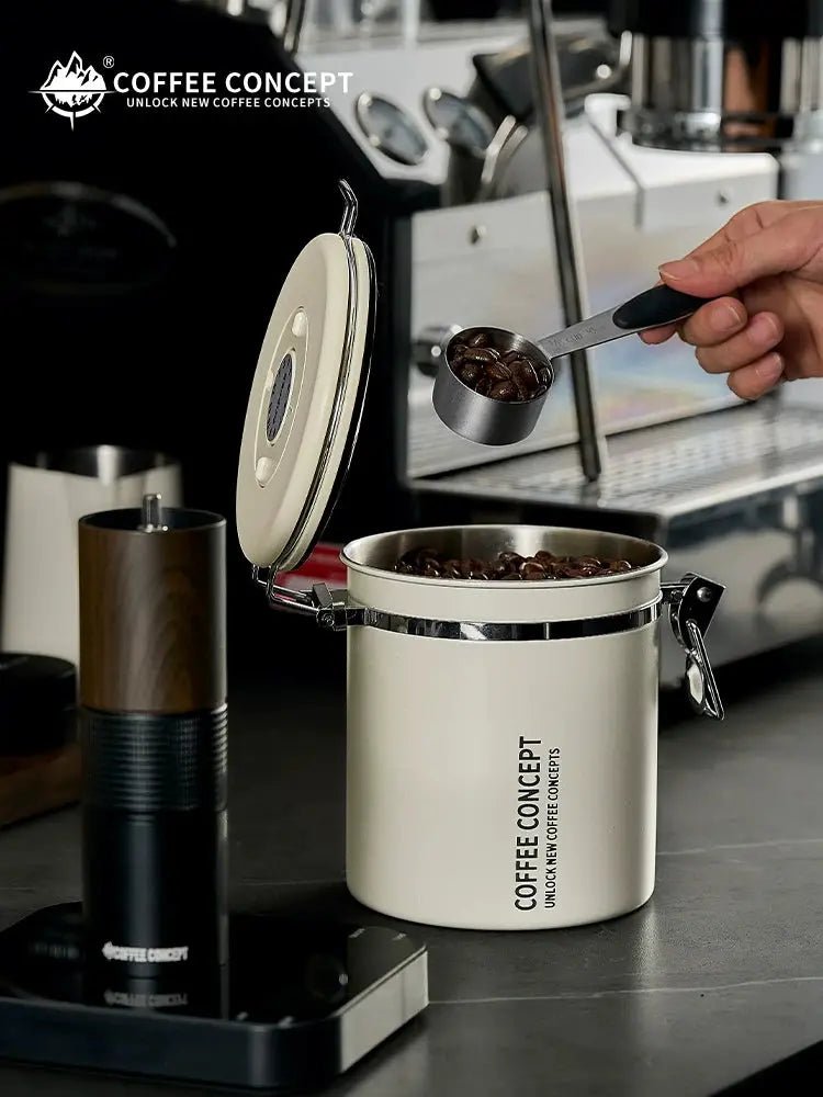 Airtight Coffee Canister – Vacuum‑Seal Storage with One‑Way CO₂ Valve (1.2L / 1.5L) - Shop Coffee Hobby