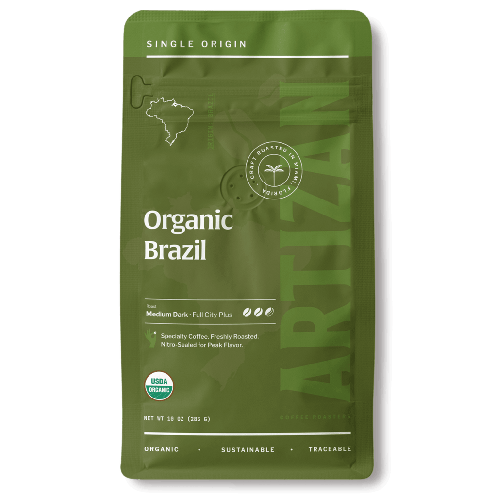 Artizan Organic Fair Trade Brazil Dark Roast Coffee