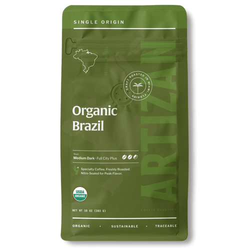 Artizan Organic Fair Trade Brazil Dark Roast Coffee