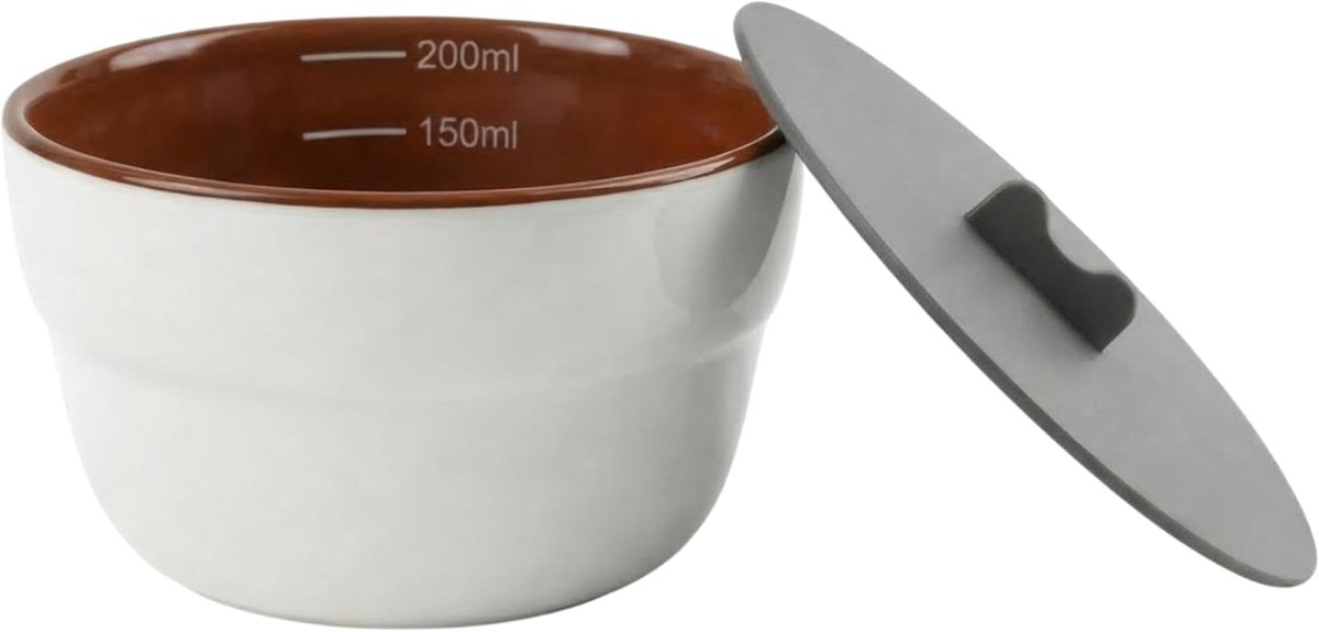 Artizan Coffee Cupping Bowl Set (4 Pack) with Silicone Lids 200Ml Ceramic Cupping Cups with 150Ml & 200Ml Measurement Markers Professional Tasting Cups for Baristas, Roasters & Labs - Shop Coffee Hobby