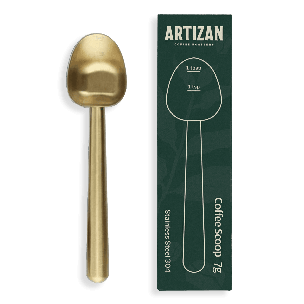 Artizan Coffee Measuring Scoop – Long‑Handle Stainless Steel Coffee Spoon - Shop Coffee Hobby