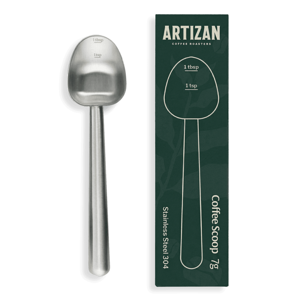 Artizan Coffee Measuring Scoop – Long‑Handle Stainless Steel Coffee Spoon - Shop Coffee Hobby