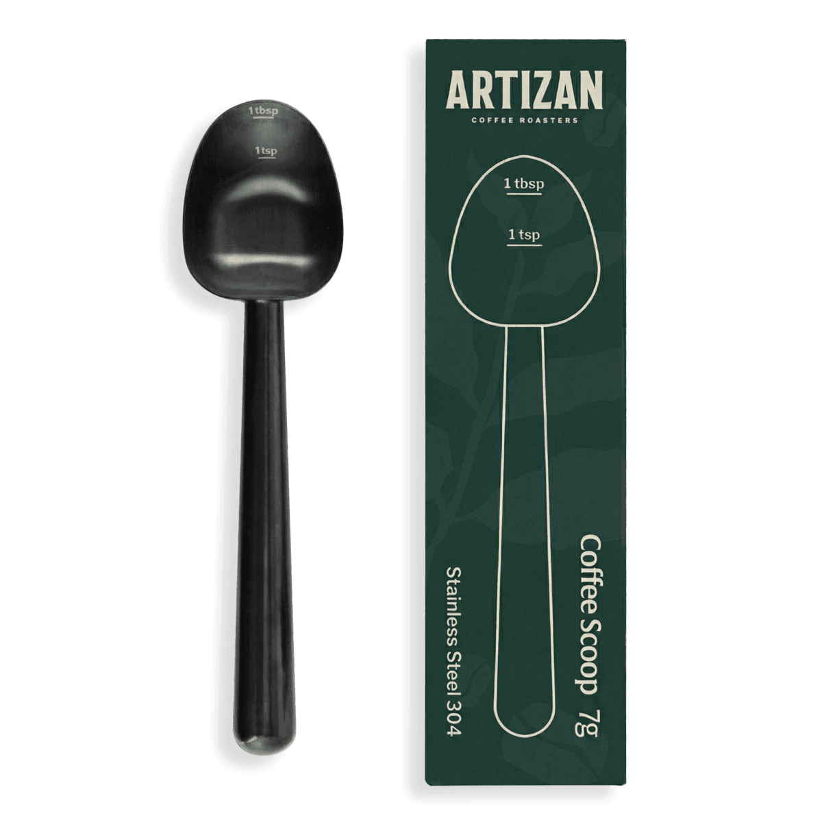 Artizan Coffee Measuring Scoop – Long‑Handle Stainless Steel Coffee Spoon - Shop Coffee Hobby