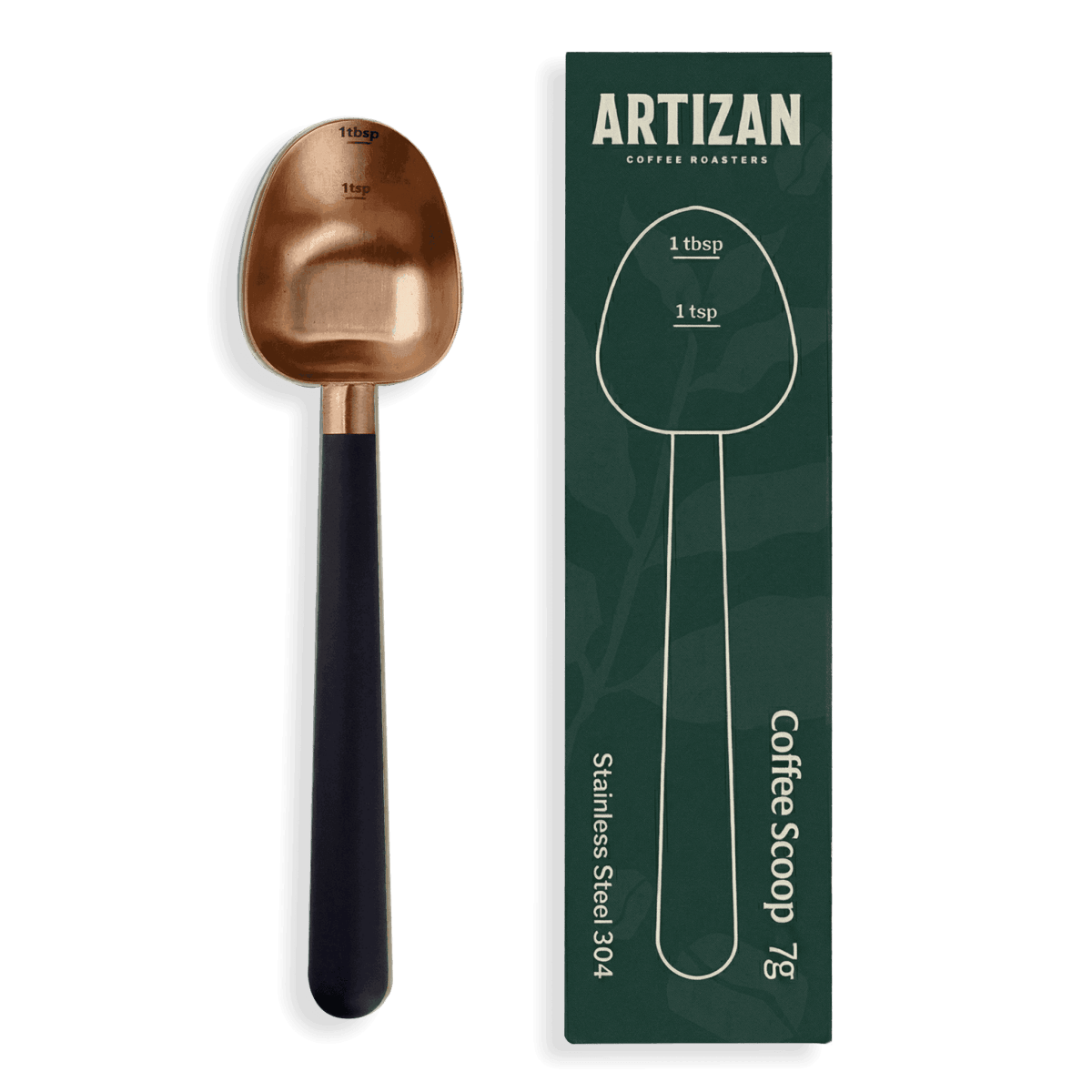 Artizan Coffee Measuring Scoop – Long‑Handle Stainless Steel Coffee Spoon - Shop Coffee Hobby