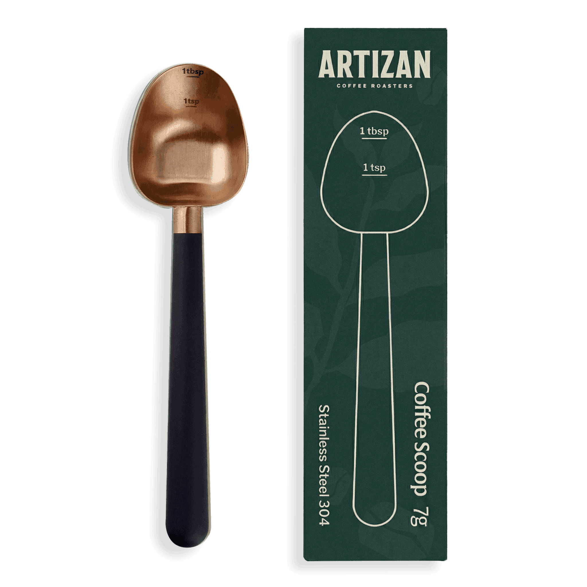 Artizan Coffee Measuring Scoop – Long‑Handle Stainless Steel Coffee Spoon