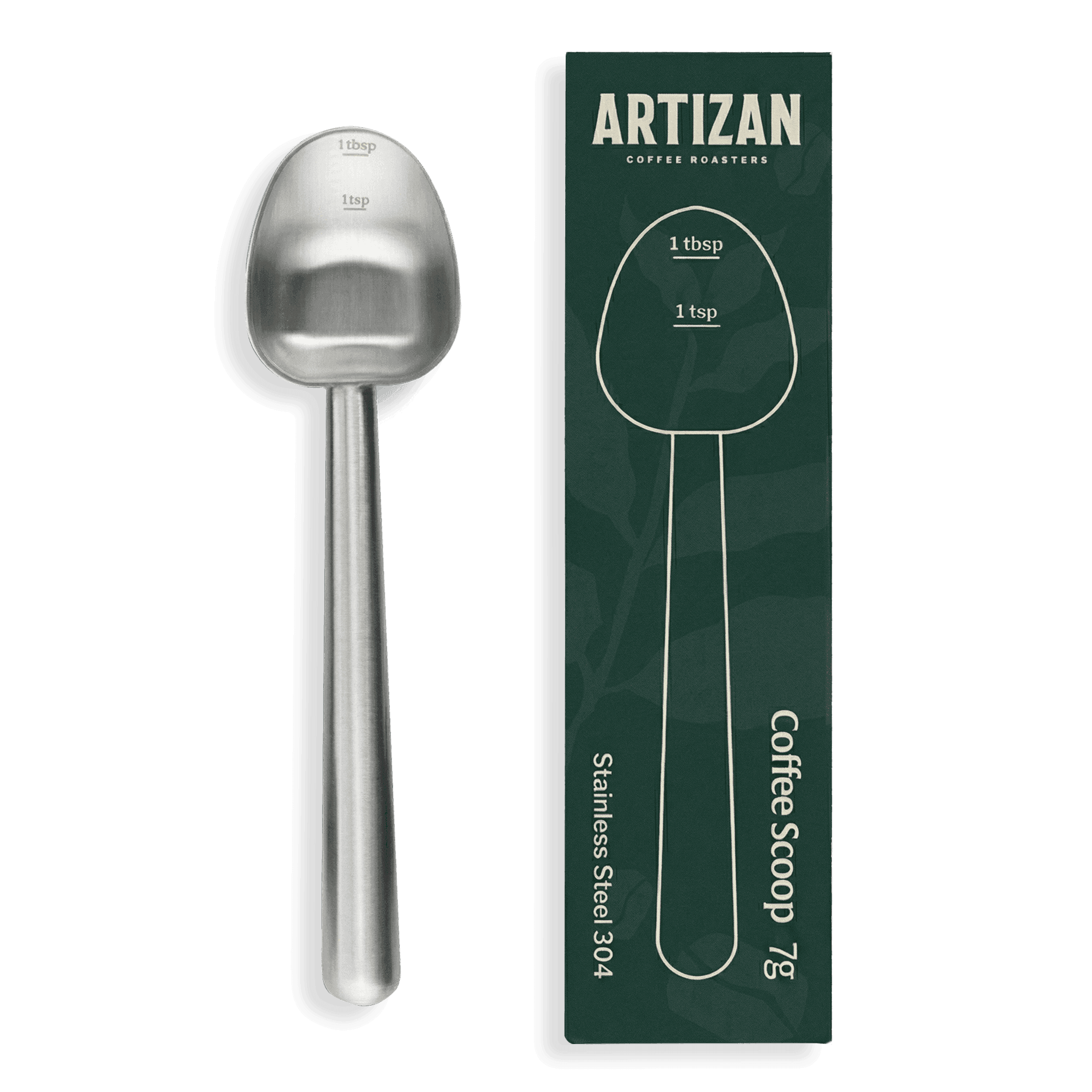 Artizan Coffee Measuring Scoop – Long‑Handle Stainless Steel Coffee Spoon
