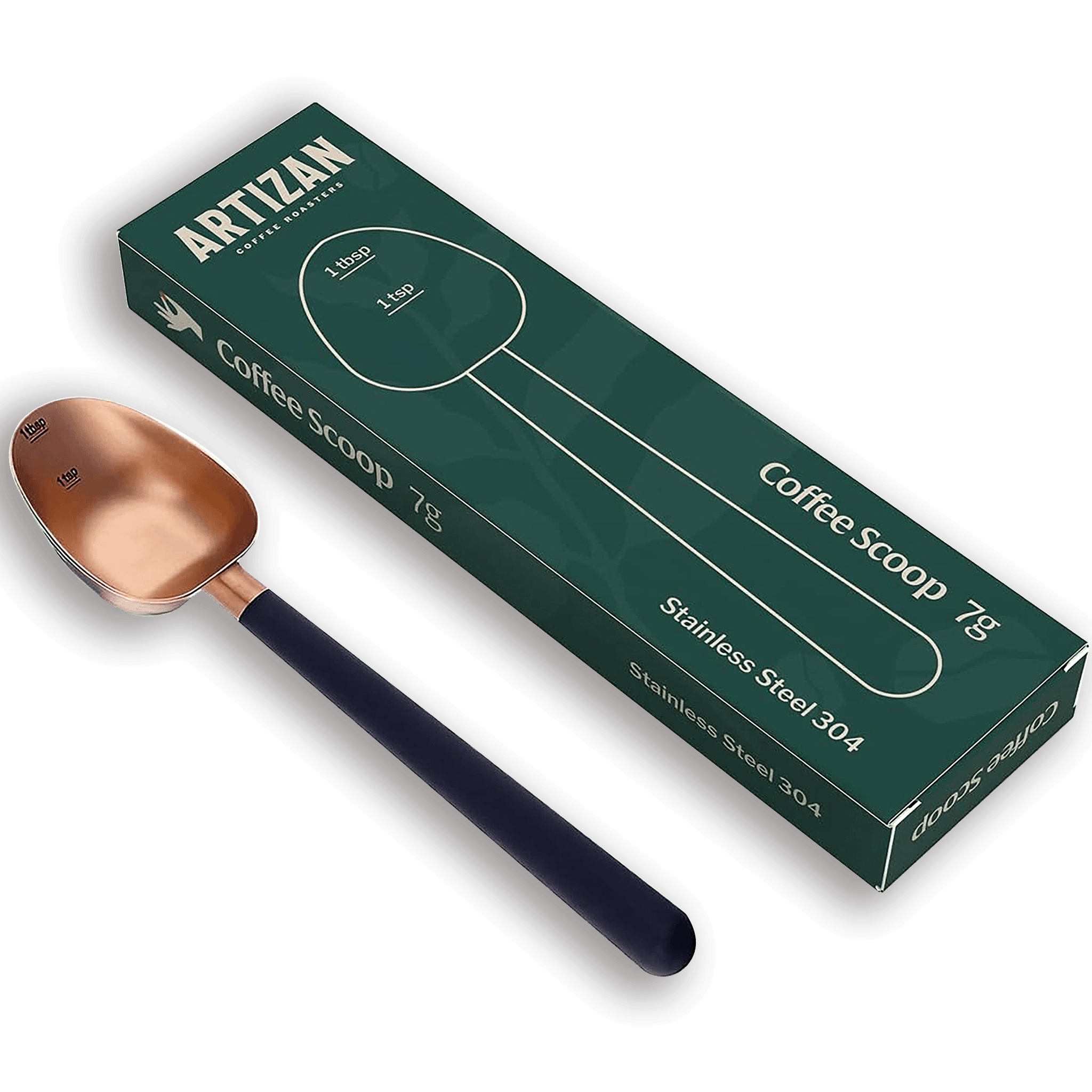 Artizan Coffee Measuring Scoop – Long‑Handle Stainless Steel Coffee Spoon
