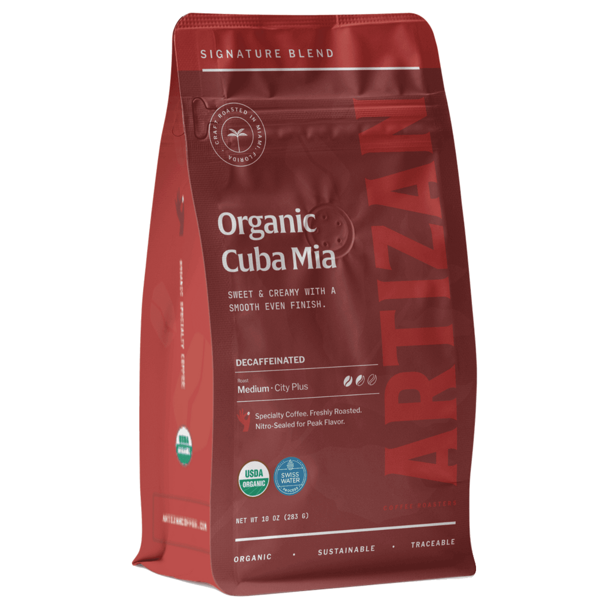 Artizan Organic Cuba Mia Decaf Dark Roast Coffee