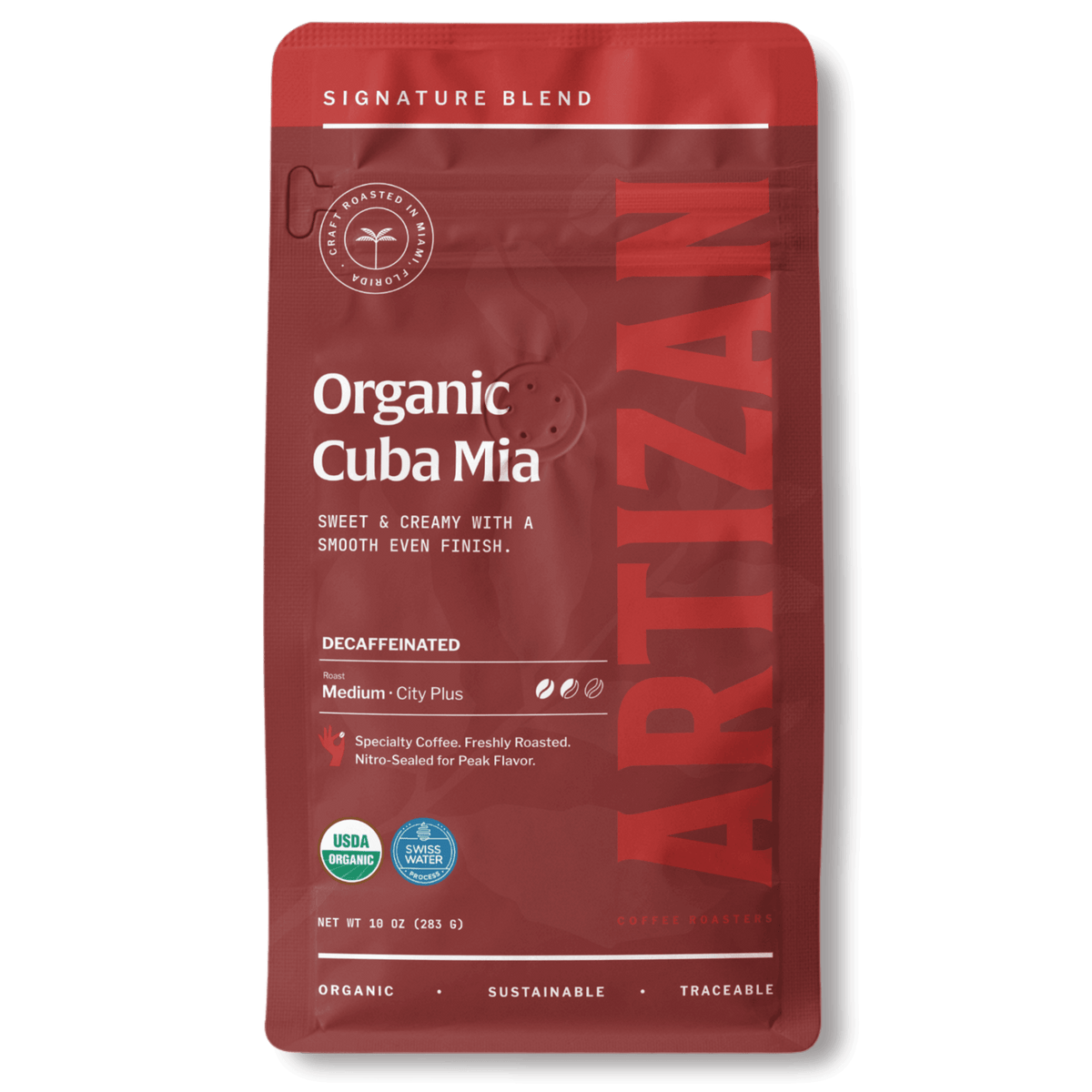 Artizan Organic Cuba Mia Decaf Dark Roast Coffee