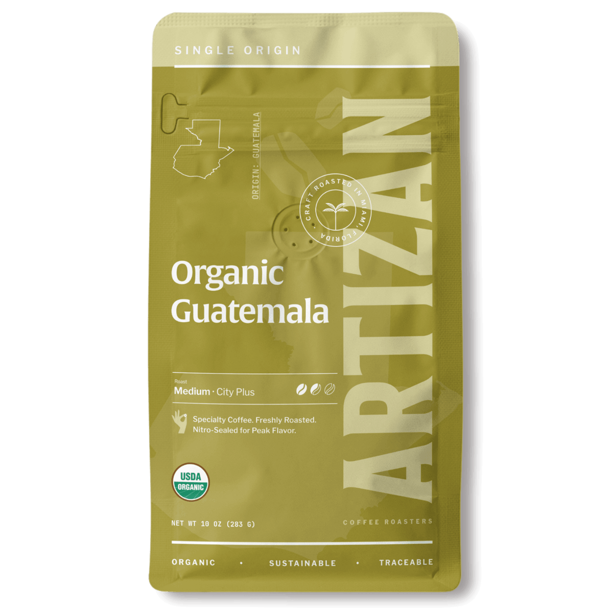 Artizan Organic Fair Trade Guatemala Dark Roast Coffee