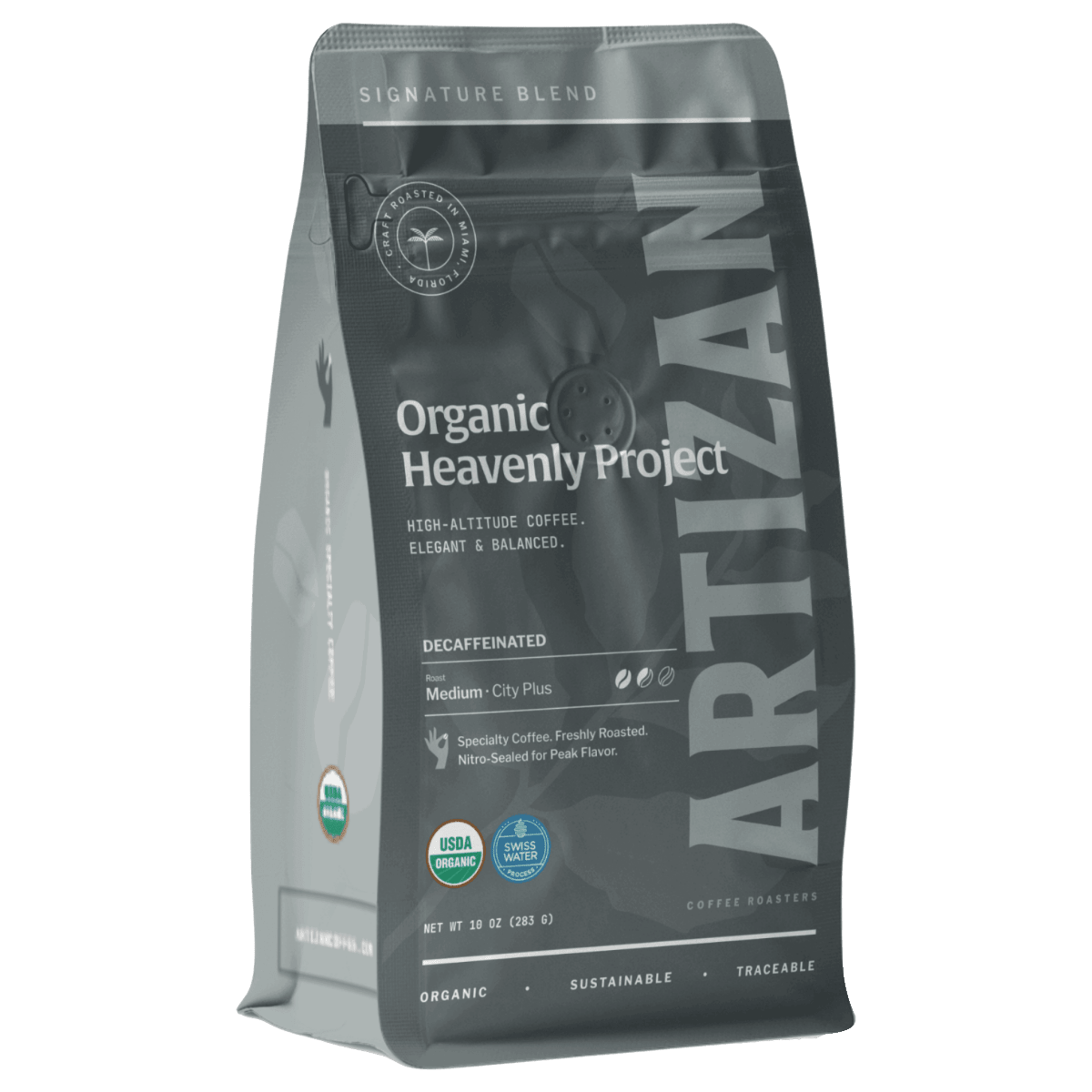 Artizan Coffee Roasters Heavenly Project Organic Decaf Coffee Beans