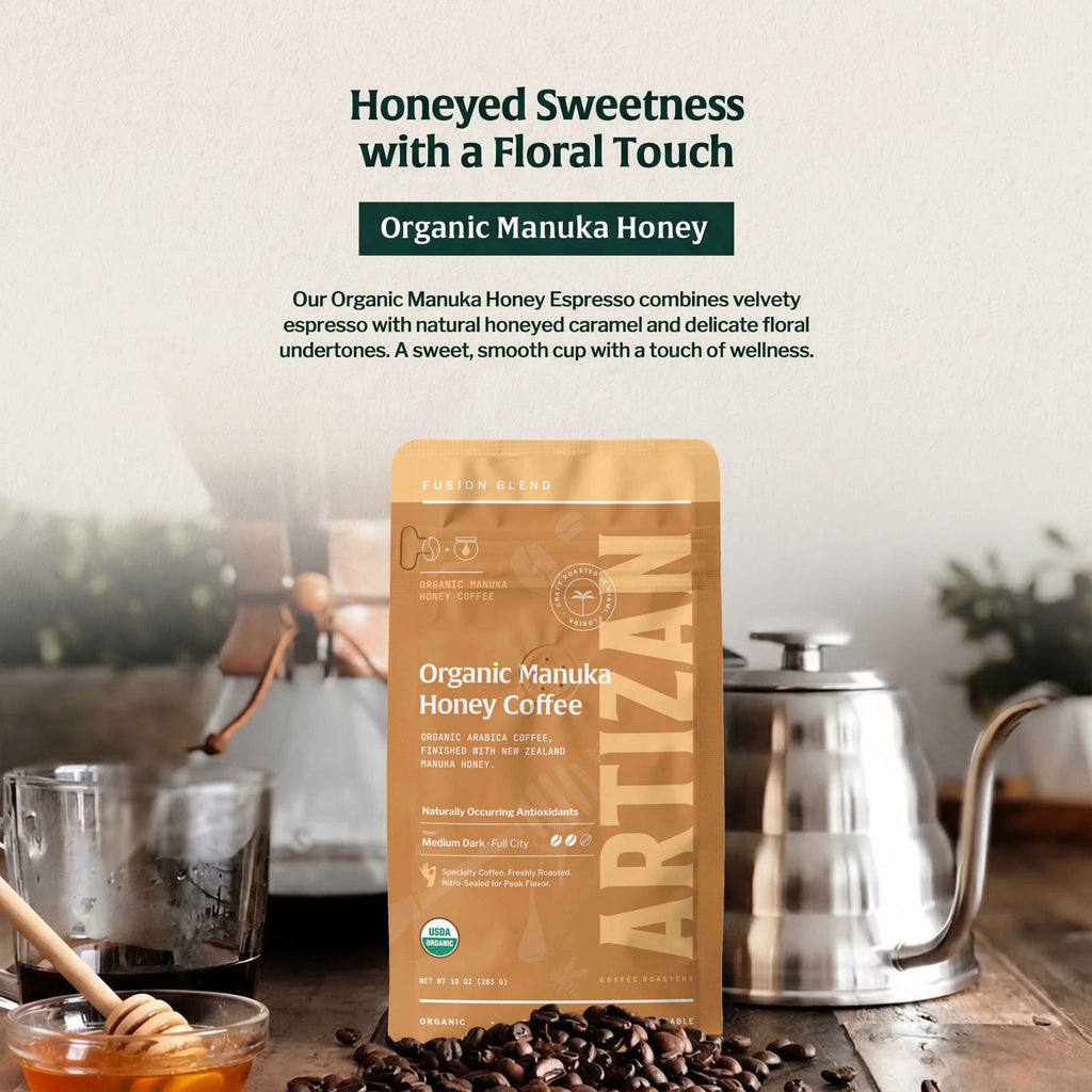 Artizan Organic Manuka Honey Arabica Coffee