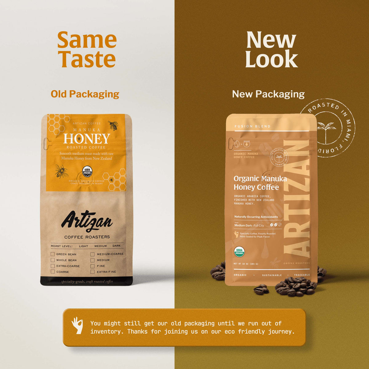 Artizan Organic Manuka Honey Arabica Coffee