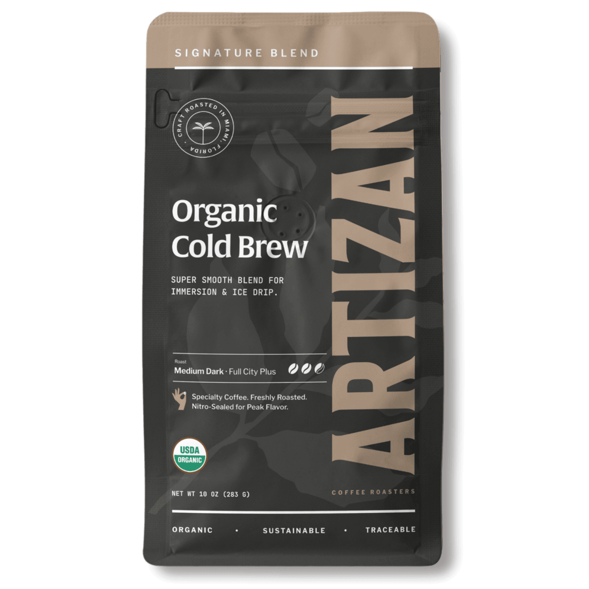 Artizan Organic Cold Brew Coffee Blend – Whole Bean