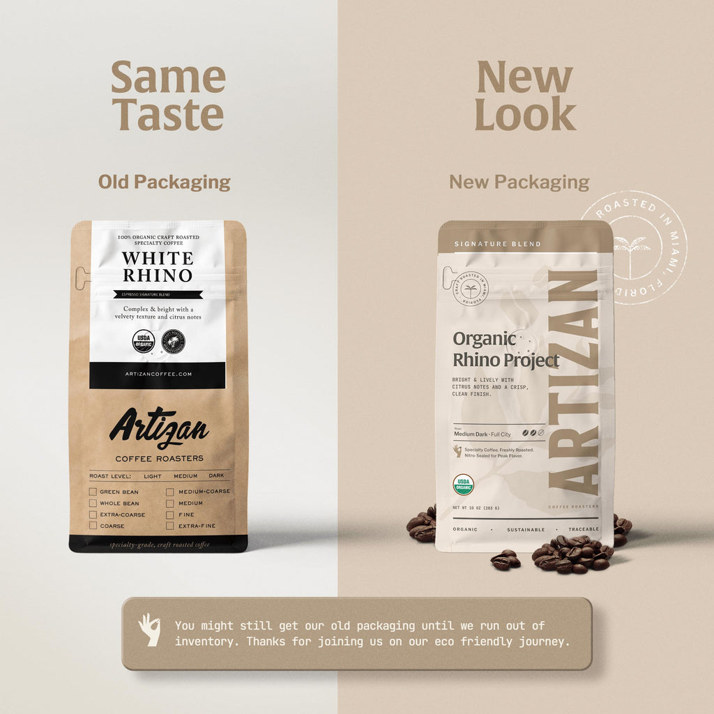 Artizan Rhino Project Organic Dark Roast Coffee