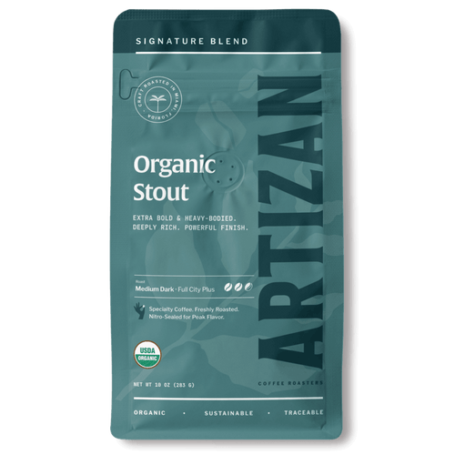 Artizan Organic Stout Medium-Dark Roast Coffee Beans