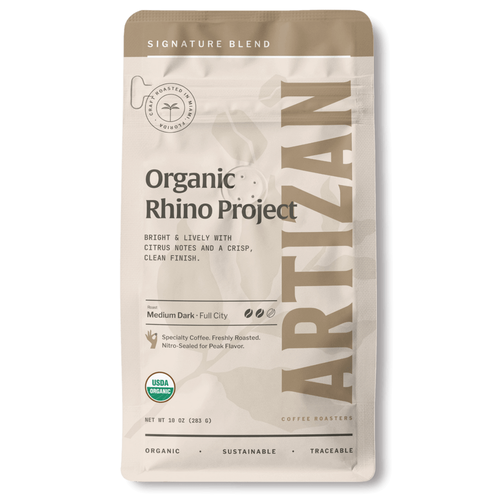 Artizan Rhino Project Organic Dark Roast Coffee
