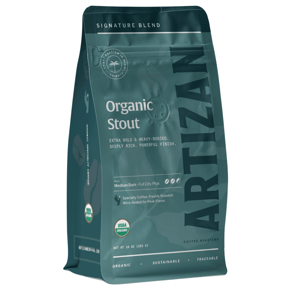 Artizan Organic Stout Medium-Dark Roast Coffee
