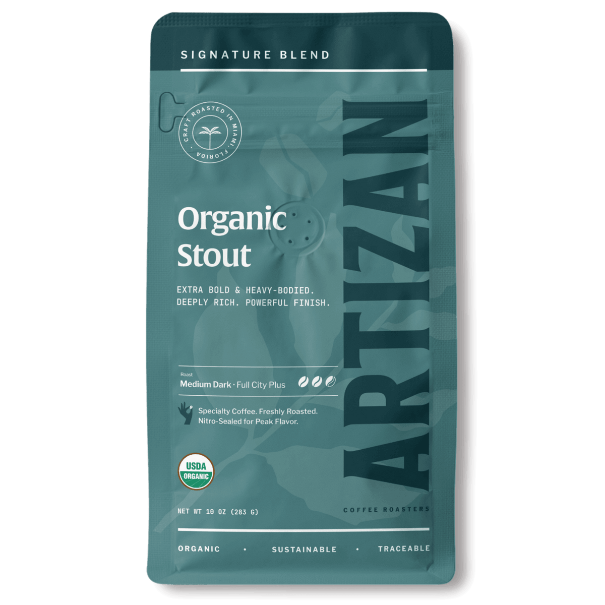 Artizan Organic Stout Medium-Dark Roast Coffee