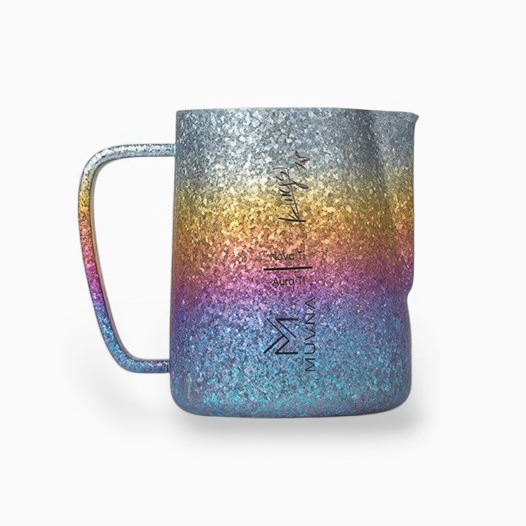 Aurora Crystal Titanium Latte Pitcher - Shop Coffee Hobby