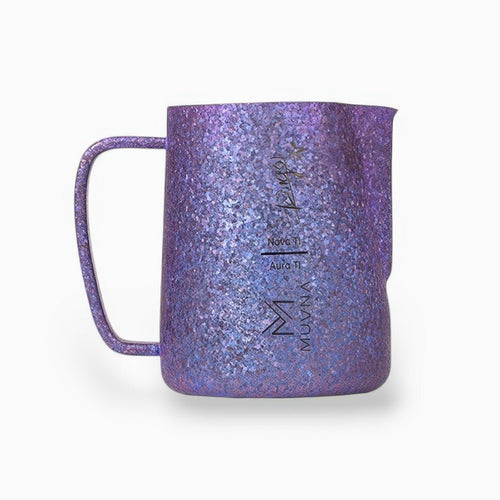 Aurora Crystal Titanium Latte Pitcher - Shop Coffee Hobby