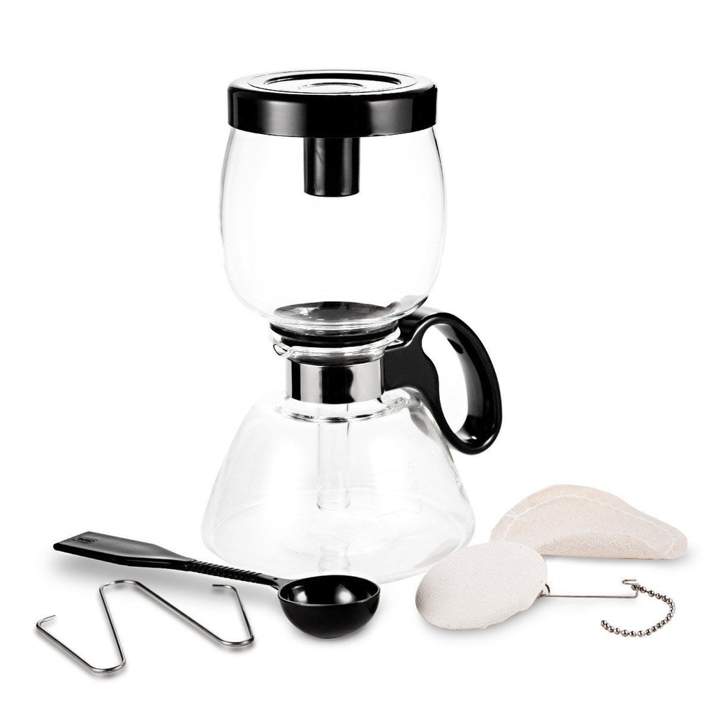 Yama Glass 5‑Cup Stovetop Siphon Coffee Maker (15oz) - Shop Coffee Hobby