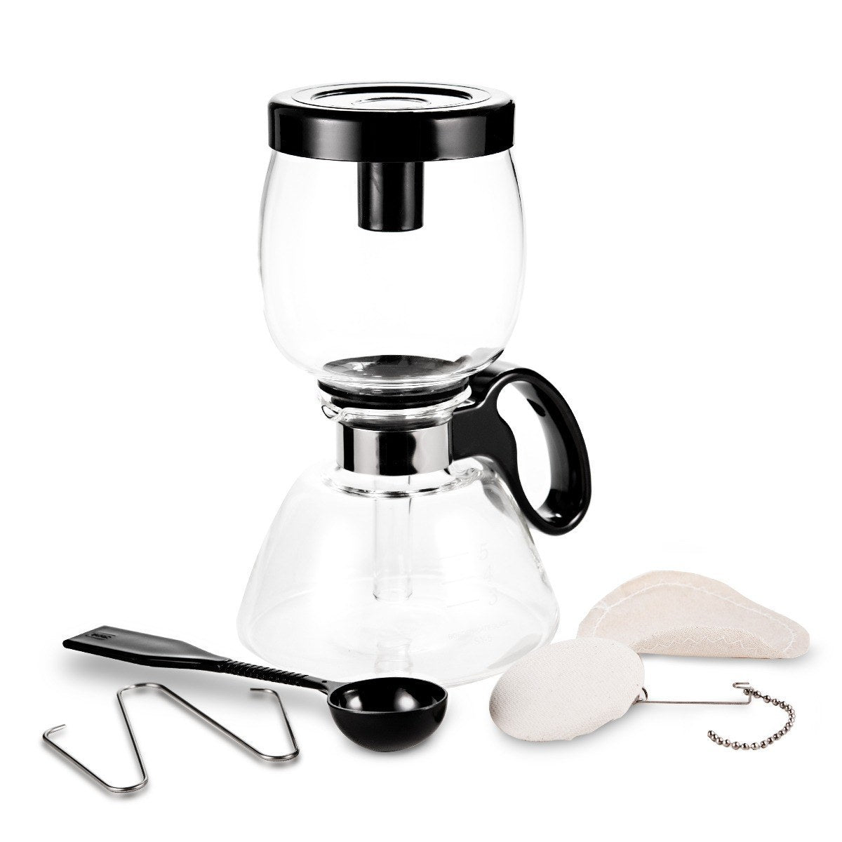Yama Glass 5‑Cup Stovetop Siphon Coffee Maker (15oz) - Shop Coffee Hobby