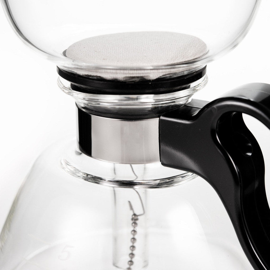 Yama Glass 5‑Cup Stovetop Siphon Coffee Maker (15oz) - Shop Coffee Hobby