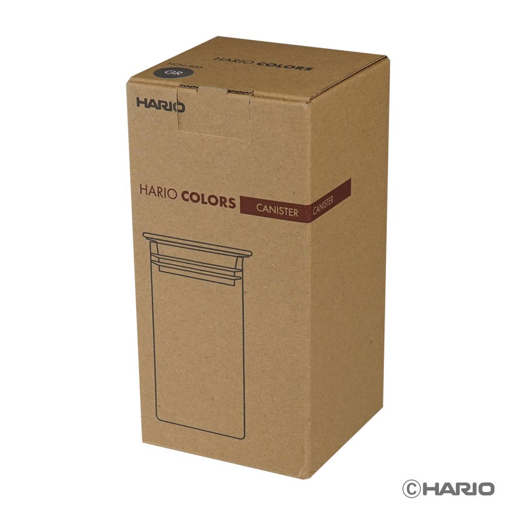 400 ml Gray HARIO COLORS Glass Coffee Canister