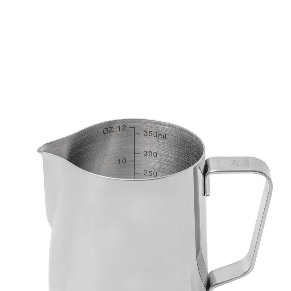 Barista Basics Milk Frothing Pitcher, 12oz, Silver - Shop Coffee Hobby