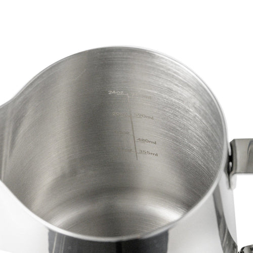 Barista Basics Milk Frothing Pitcher, 32oz, Silver - Shop Coffee Hobby