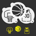 Basketball Coffee Stencil