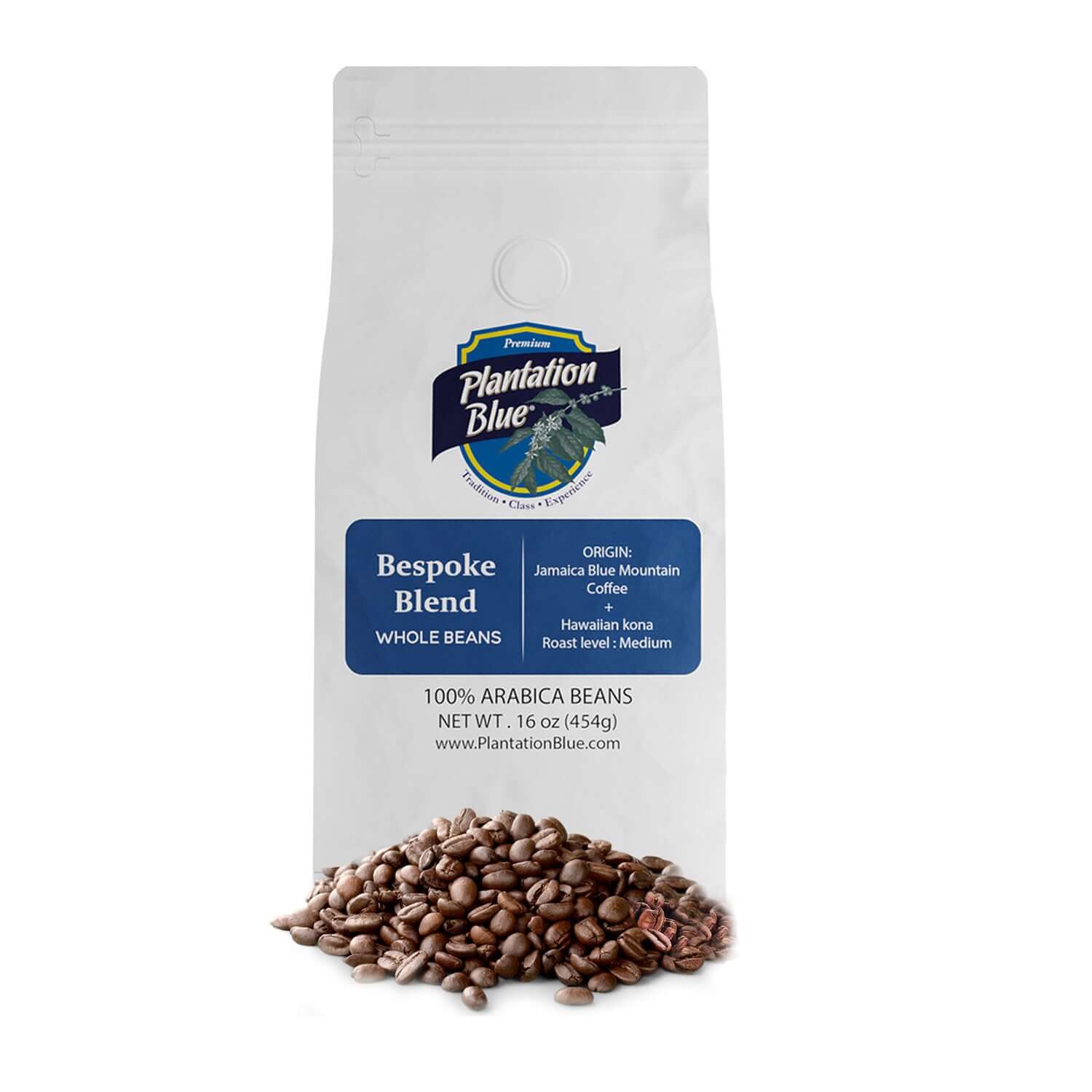 BESPOKE BLEND: Jamaica Blue Mountain + Hawaiian Kona Coffee (16oz Whole Beans) - Shop Coffee Hobby
