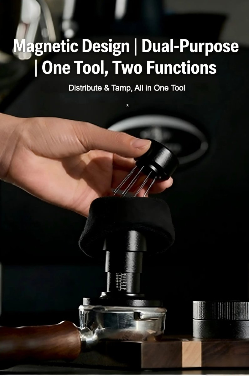 Best 2-in-1 Espresso Tamper Set - WDT Tool & Constant Force Tamper Puck Prep Under $29 - Shop Coffee Hobby