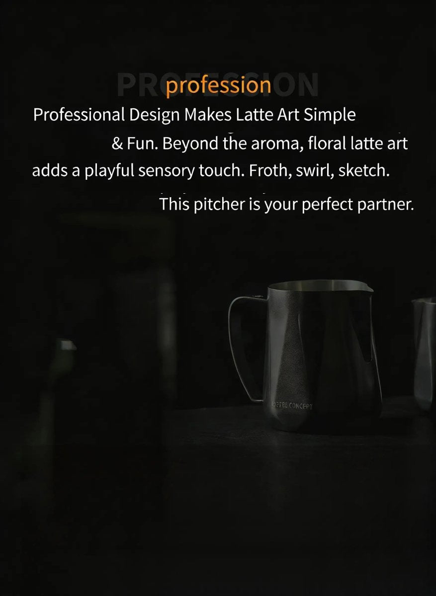 Best Geometric Milk Pitcher for Latte Art - Diamond Faceted 350ml/600ml - Shop Coffee Hobby
