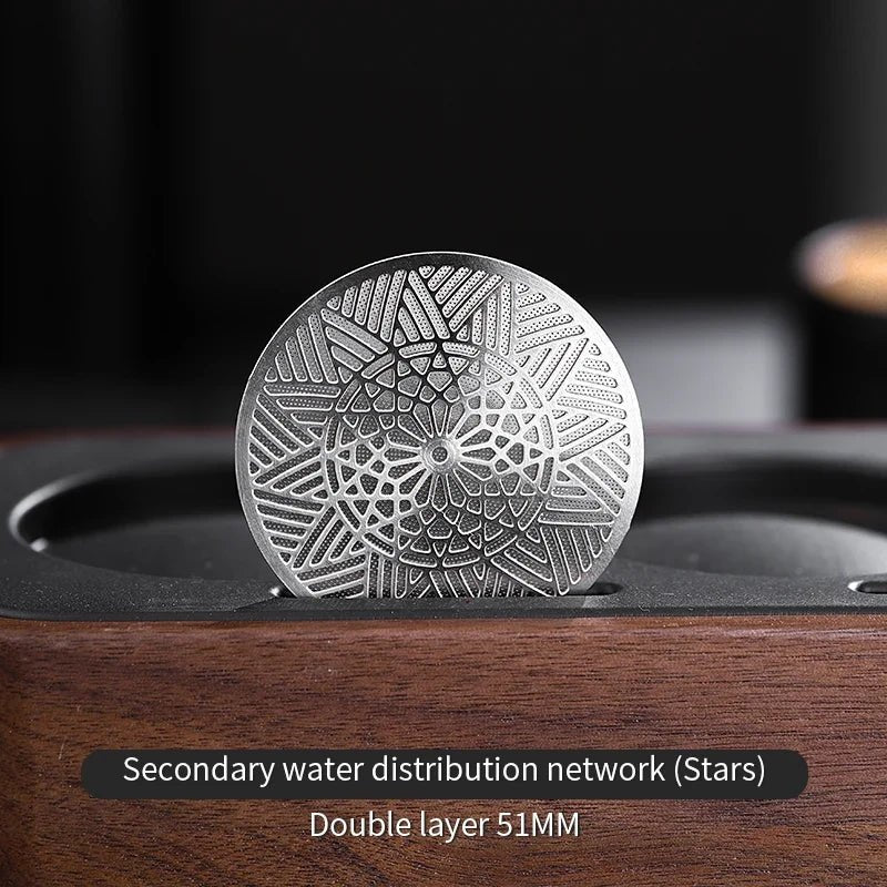 Bincoo Sintered Stainless Steel Espresso Shower Screen – 51mm / 58.5mm Dispersion Plate for Even Extraction - Shop Coffee Hobby