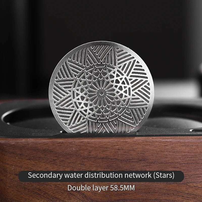 Bincoo Sintered Stainless Steel Espresso Shower Screen – 51mm / 58.5mm Dispersion Plate for Even Extraction - Shop Coffee Hobby