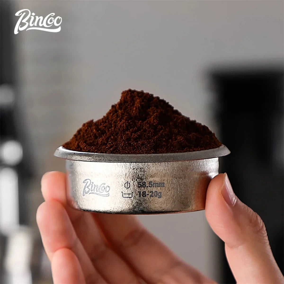 Bincoo Titanium Precision Portafilter Basket – 58.5mm Espresso Extraction Basket (16–18g / 18–20g) - Shop Coffee Hobby